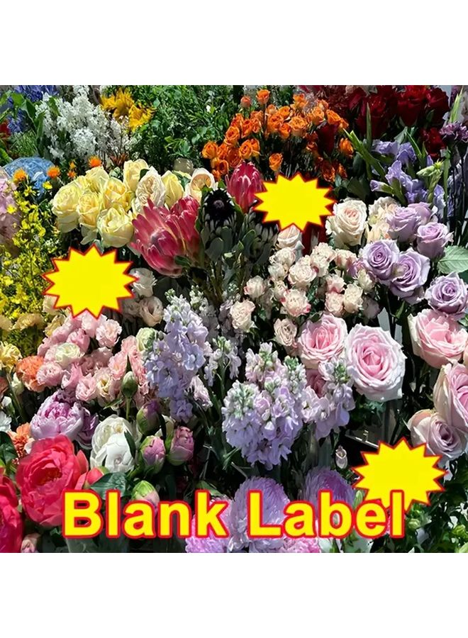 20 60 Pack Bulk Blank Retail Price Tags Large Size Heavy Duty CM and Inch Measurable Label Stickers Barcode Layout for Supermarkets Stores Wholesale Compatible with Cash Registers Systems 60pcs - Image 3
