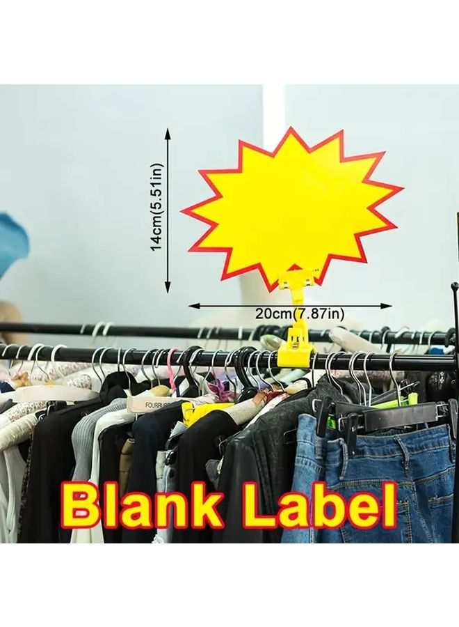 20 60 Pack Bulk Blank Retail Price Tags Large Size Heavy Duty CM and Inch Measurable Label Stickers Barcode Layout for Supermarkets Stores Wholesale Compatible with Cash Registers Systems 60pcs - Image 5
