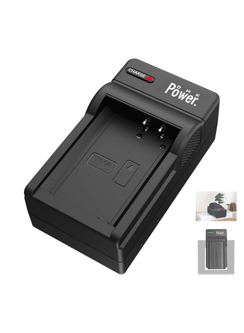 DMK Power TC600E Travel Battery Charger Compatible with Sony NP-F970/NP-F960/ NP-F770/NP-F570 NP-F330/FM50 etc. - Image 1