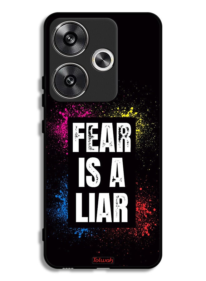 Tolwak Xiaomi Poco F6 5G Protective Case Cover Fear Is A Liar - Image 1
