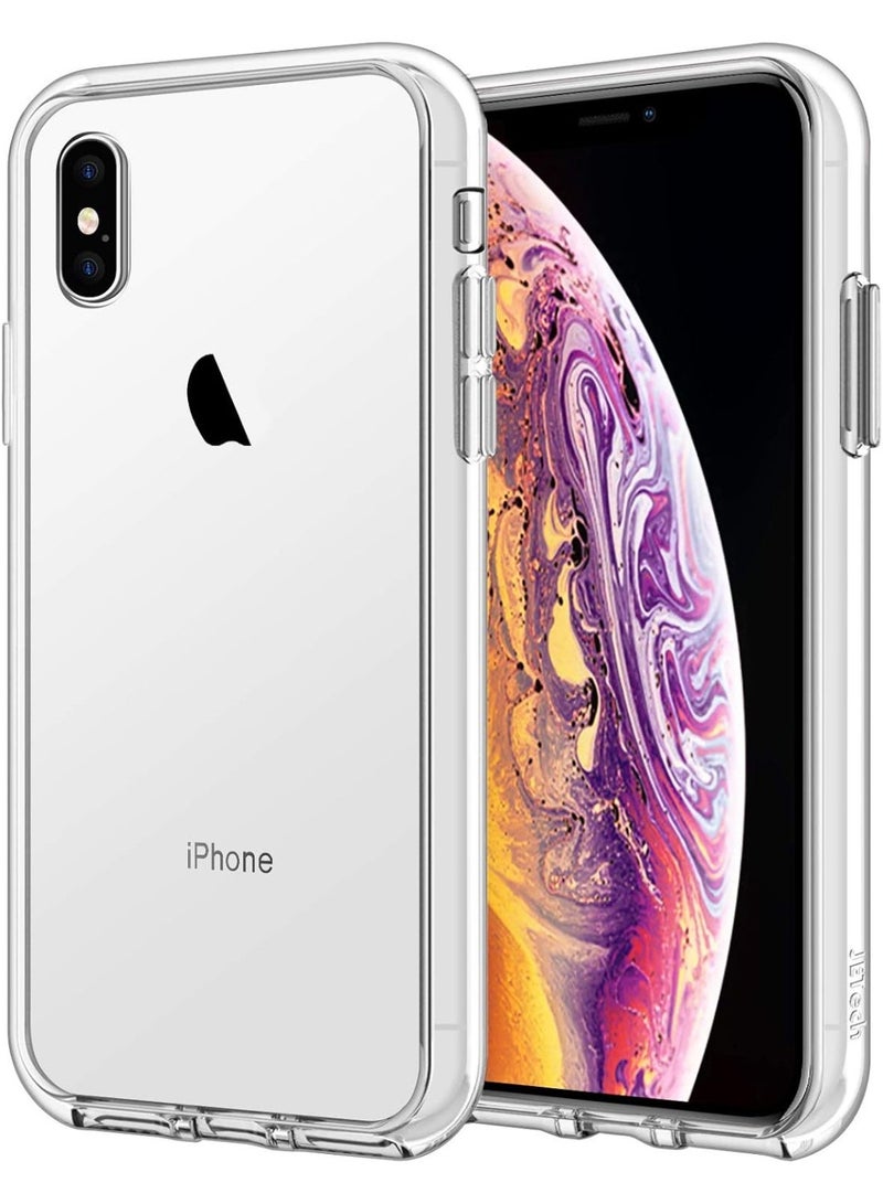 Clear Case for iPhone Xs Max - Drop Protection, Scratch Resistant, Anti-Yellowing with Dual Layer Protection, Slim and Clear Design - Image 1