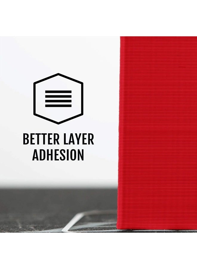HATCHBOX 1.75mm Red PLA 3D Printer Filament, 1 KG Spool, Dimensional Accuracy +/- 0.03 mm, 3D Printing Filament  - Image 4