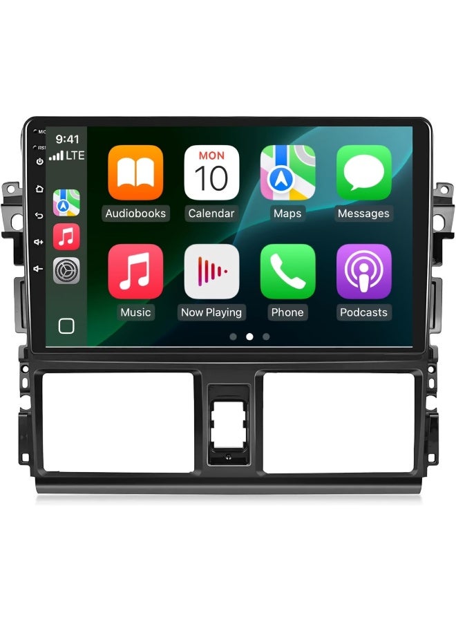 Vierex Fit Toyota Yaris Car Stereo Android Screen 2013-2016 With Apple Carplay Android Auto Wireless 10.1" QLED Touchscreen AHD Camera Included Fast Interface Quick Boot (2+32GB Carplay) - Image 1