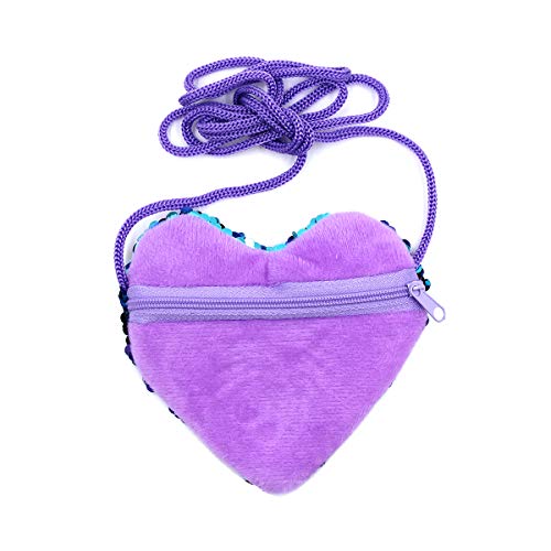 ZGMYC (Pack of 2, Little Girls Glitter Reversible Sequins Crossbody Purse Mini Shoulder Bag Satchel - Image 4