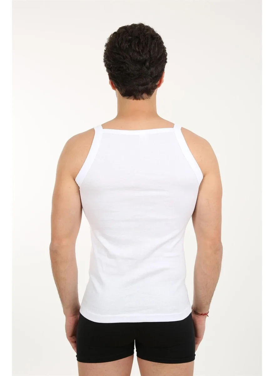 اكبينيز Men's Thick Strap Lycra Undershirt 21001