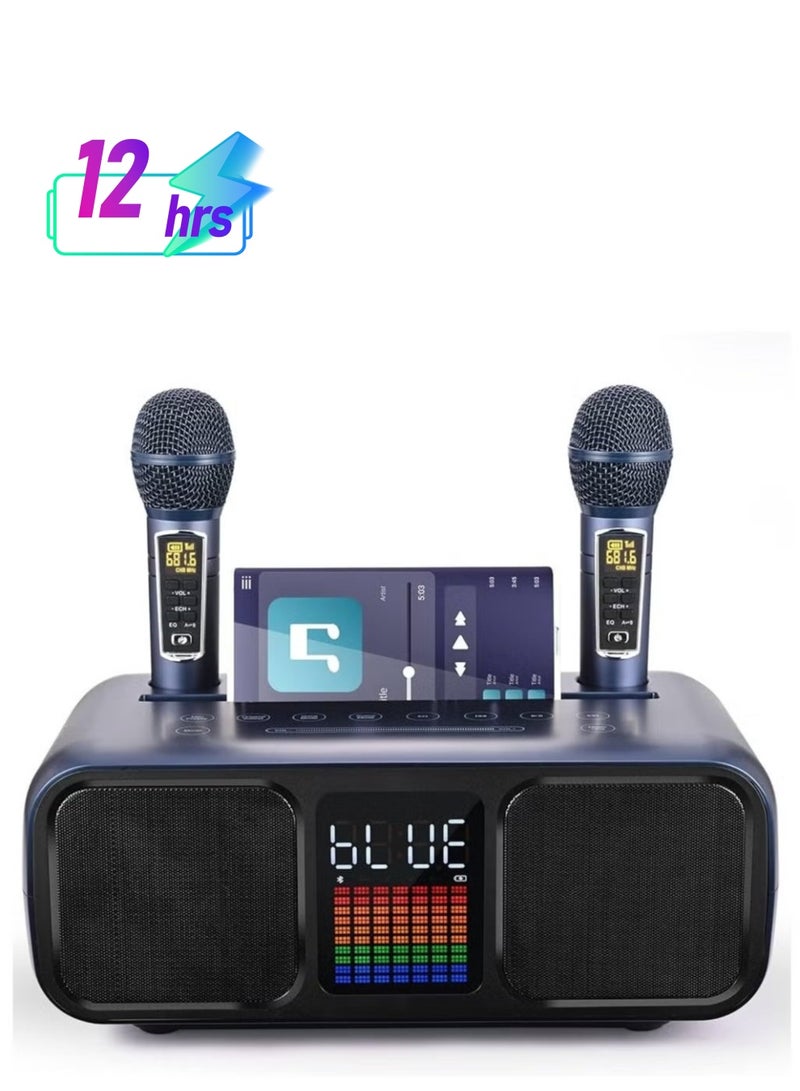 Smart Berry S39 Pro Portable Bluetooth Speaker with 2 Microphones – Wireless Karaoke System, 360° Surround Sound, IPX6 Waterproof, Long Battery Life – Perfect for Parties, Travel & Outdoor Adventures - Image 1