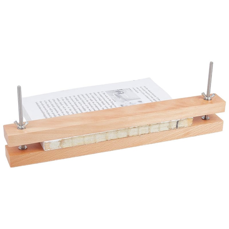 BENECREAT Beech Wooden Bookbinding Press Large Press Bookbinder 15x15 Inch Flat Paper Press Machine Wood Form Factor Padding Press for Home School Office DIY Bookbinding - Image 2