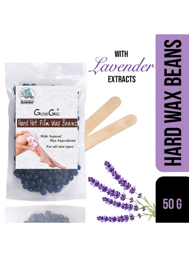 GutarGoo Brazilian Wax - Beans For Painless Hair Removal | For all skin types | Removes Tan, brightens & moisturizes skin | For Arms, Legs, chest, Upper Lips and Full body | Relaxing Lavender | 50 gm - Image 2