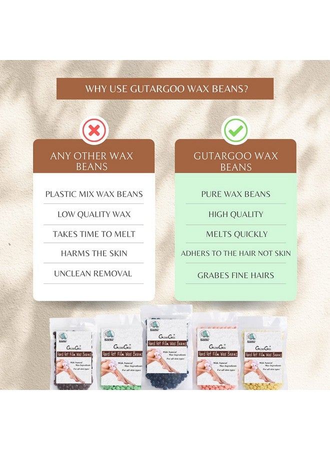 GutarGoo Brazilian Wax - Beans For Painless Hair Removal | For all skin types | Removes Tan, brightens & moisturizes skin | For Arms, Legs, chest, Upper Lips and Full body | Relaxing Lavender | 50 gm - Image 4