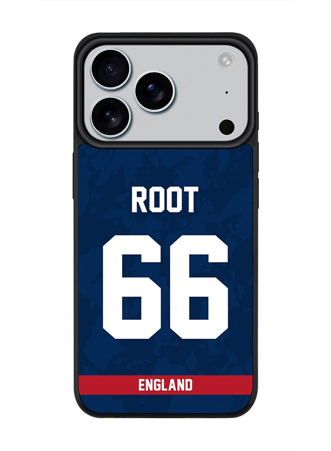 Stylizedd iPhone 17 Pro Case, [Compatible with MagSafe] Slim Magnetic cover Phone Case iPhone 17 Pro -England Joe Root, Jersey No 66 - Image 1