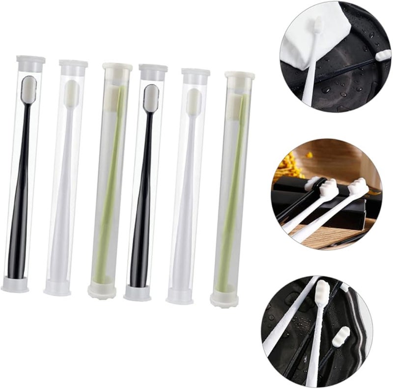 6Pcs Micro Nano Toothbrush For Sensitive Gums Extra Soft Bristles Gentle Care For Pregnant Women - Image 3