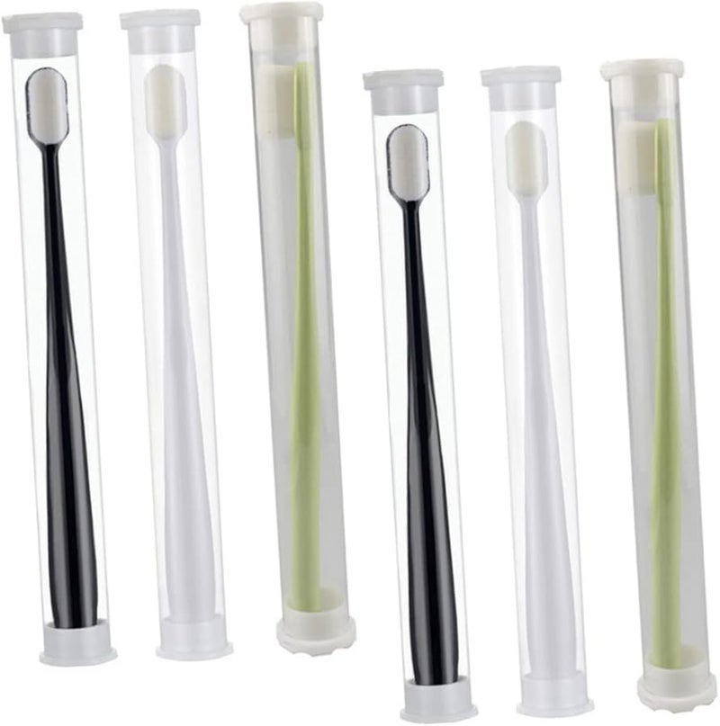 6Pcs Micro Nano Toothbrush For Sensitive Gums Extra Soft Bristles Gentle Care For Pregnant Women - Image 1
