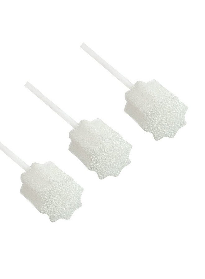 MUNKCARE Oral Swabs Disposable- Untreated and Unflavored Mouth Oral Cleaning Sponge Toothbrushes White 100 Counts - Image 1