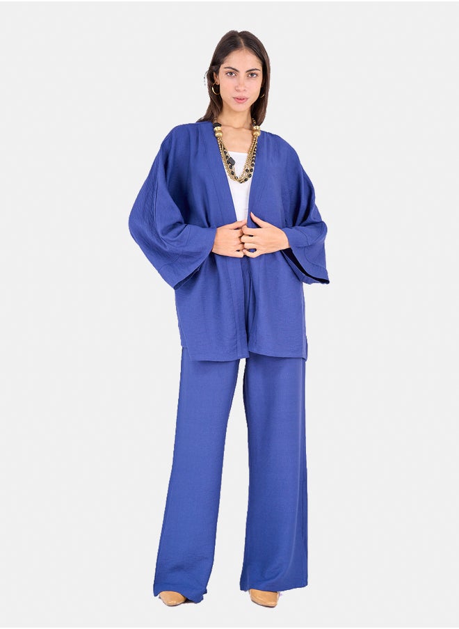 Clue Hip Length Tencel Cardigan  - Image 4