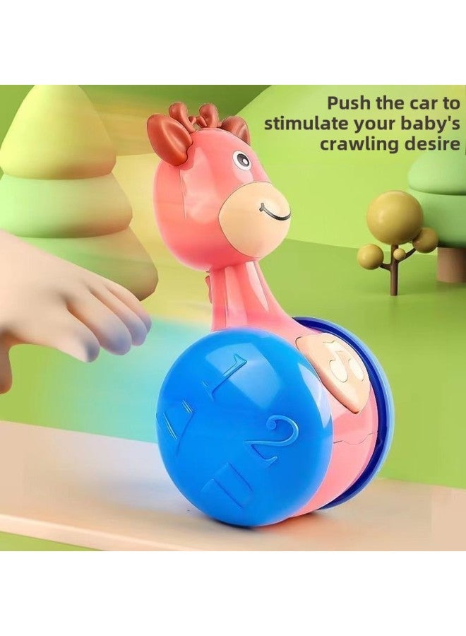 Sliding Fawn Tumbler Puzzle Early Education 0-3 Years Old Baby Baby Comfort Crawling Guide Enlightenment Children's Toys-Color: Fawn Sliding Tumbler E-commerce Box  - Image 4