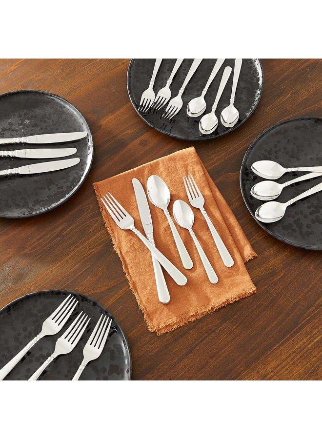LENOX Pearl Platinum 20-Piece Flatware Set, Metallic - Image 2
