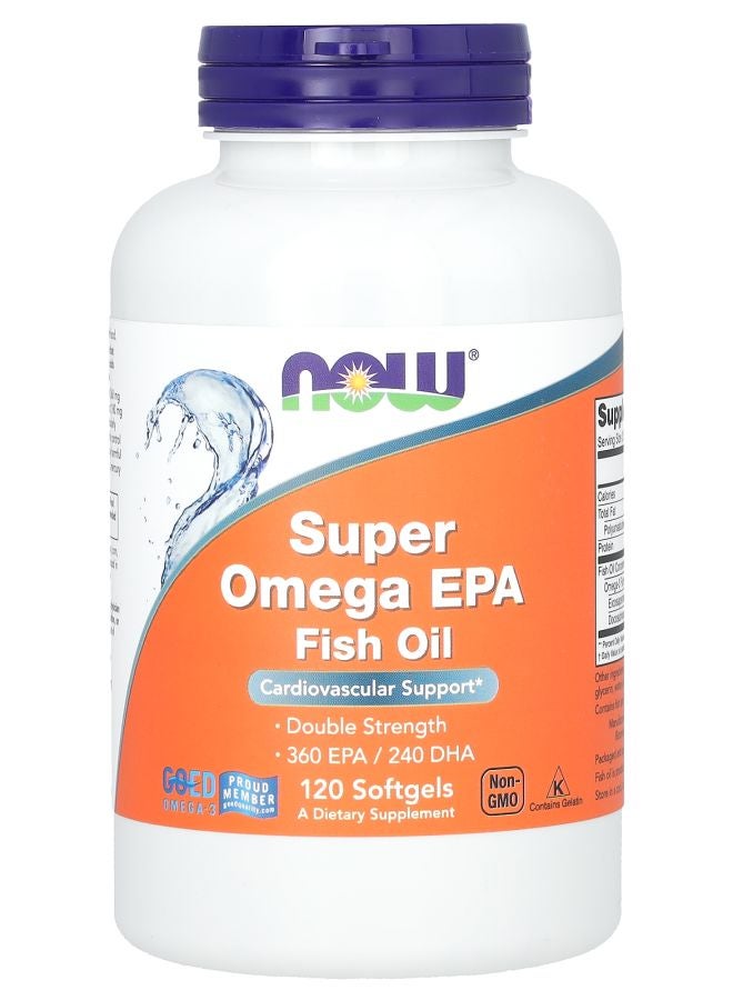 now Super Omega EPA Fish Oil 120 Softgels