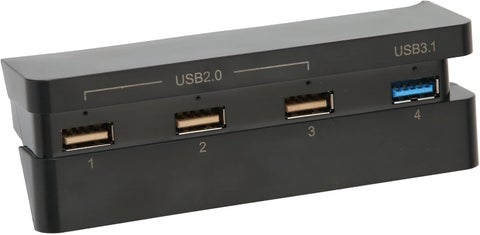 4 Port HUB for PS4 Slim USB Hub High Speed USB 31 20 USB Extension Charger Plug and Play for PS4 Slim Gaming Console