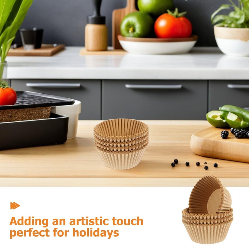 Food Grade Greaseproof Cupcake Liners 500pcs Standard Size Non Stick Baking Cups - Image 4