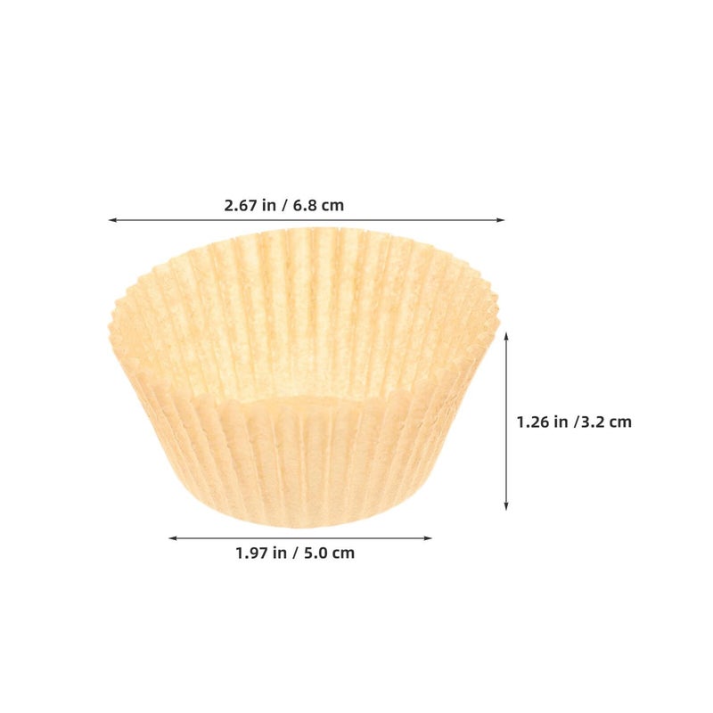 Food Grade Greaseproof Cupcake Liners 500pcs Standard Size Non Stick Baking Cups - Image 3