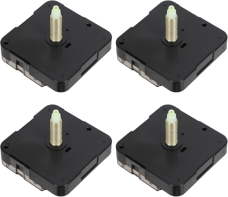 4pcs Silent Quartz Wall Clock Movement Replacement - Long Shaft Clock Mechanism - Non-Ticking Machian Repair Parts for Home Office School - Image 1