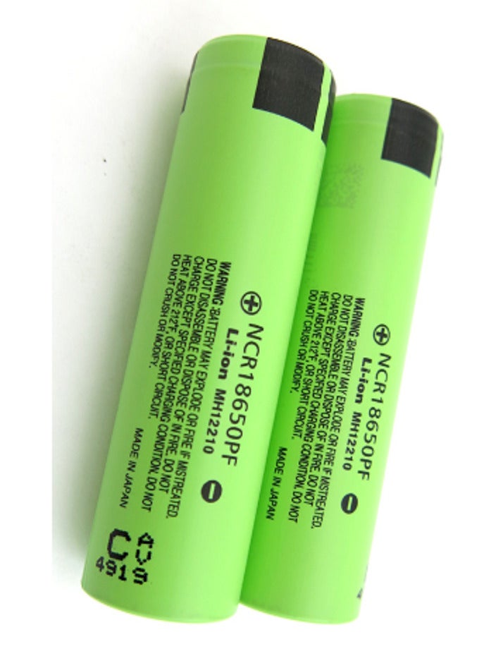 2pcs NCR18650PF battery 18650 2900mAh commonly used in a wide range of devices, including laptops, flashlights, power tools, electric vehicles, and even some medical devices  - Image 1
