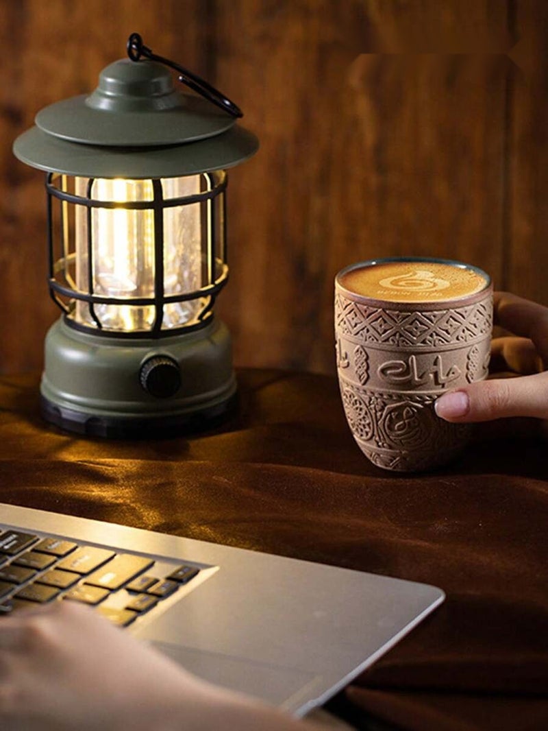135/200/280mlVintage Arabic Calligraphy EmbossedCeramic Coffee Cups, Traditional MiddleEastern Relief Pattern Qahwa Mug, RetroHand-Carved Porcelain Tea Cup, Ideal forMajlis Hospitality, Ramadan Iftar Gathering,Eid Gifting, Decorative Drinkware for ArabicCoffee, Latte & Home Table  Decor - Image 5