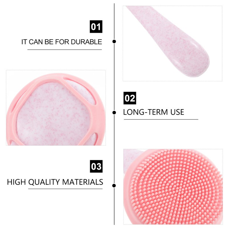 3Pcs Manual Facial Cleansing Brush Set Soft Bristles For Exfoliation And Makeup Removal Assorted Colors - Image 5