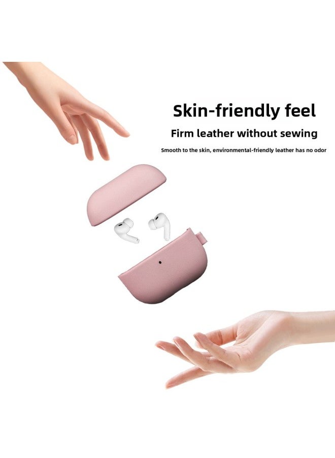Generic - Full-Bodied PU Leather Bluetooth Protective Case For Apple AirPods 123Pro Durable Elegant Design Suitable For Various Models-Color:Wine Red-Applicable Model:Airpods Pro2 - Image 1