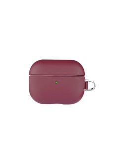 Full-Bodied PU Leather Bluetooth Protective Case For Apple AirPods 123Pro Durable Elegant Design Suitable For Various Models-Color:Wine Red-Applicable Model:Airpods Pro2