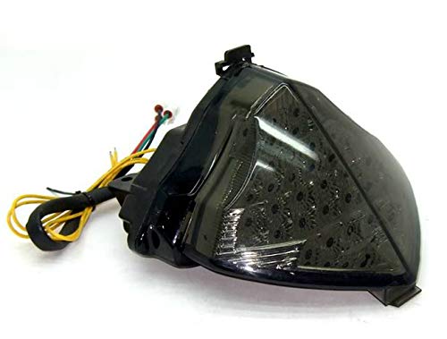 MZS MZS LED Integrated Tail Light Turn Signal Blinker for Yamaha YZF R1 2004 2005 2006 (Smoke)  - Image 1