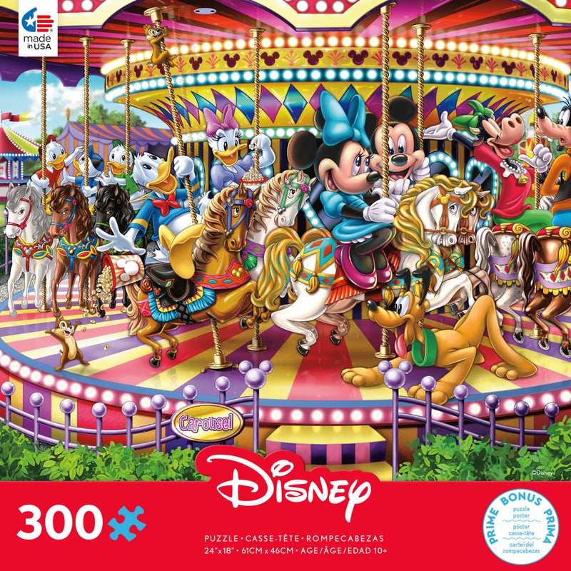 Ceaco - Disney - Carousel - Oversized 300 Piece Jigsaw Puzzle - Image 2