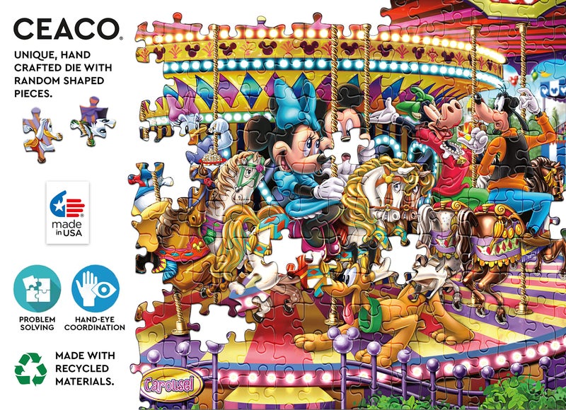 Ceaco - Disney - Carousel - Oversized 300 Piece Jigsaw Puzzle - Image 3
