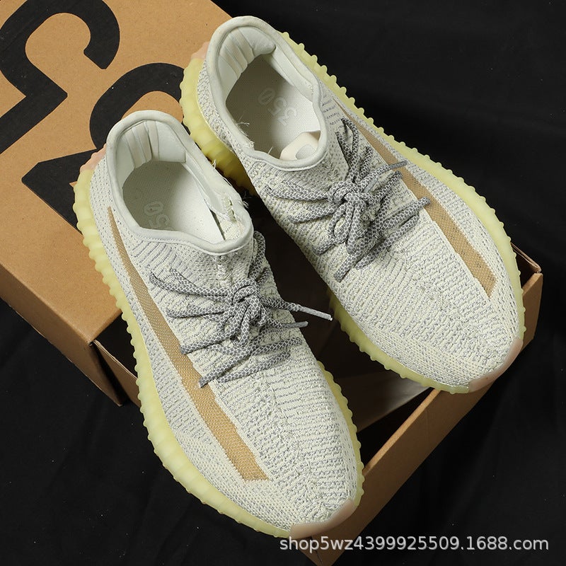 Putian Coconut Shoes Men'S 350 Baby'S Breath Casual Breathable Running Shoes Women'S Putian Shoes Sports Shoes Couples - Image 4