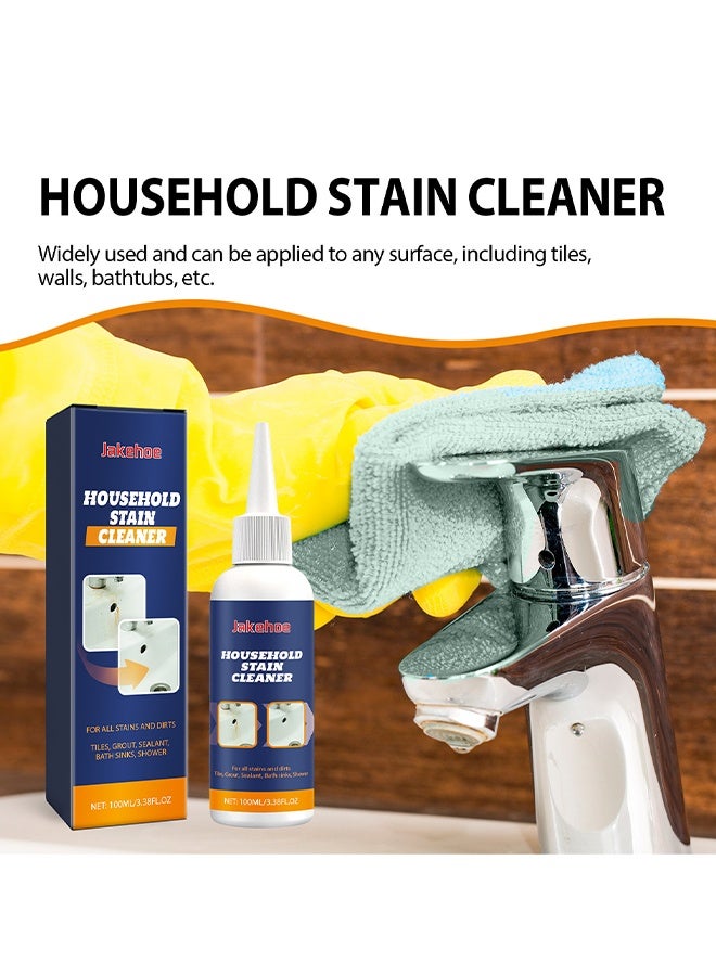 Jakehoe Household Stain Cleaner, Mold Stain Cleaner For Home Surfaces, Mould Remover Gel Deep Cleaner Bathroom, Household Supplies For Kitchen, Wall Tiles, Stains, Sink, Multipurpose Remover For Dirt, Dust, Odor, Oil & Grease, 100ML - Image 4