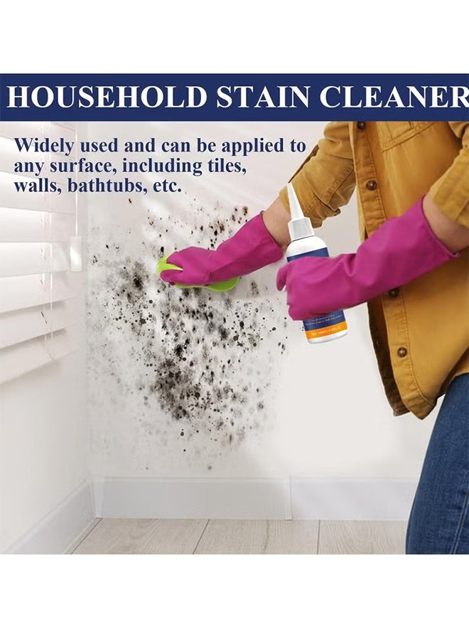 Jakehoe Household Stain Cleaner, Mold Stain Cleaner For Home Surfaces, Mould Remover Gel Deep Cleaner Bathroom, Household Supplies For Kitchen, Wall Tiles, Stains, Sink, Multipurpose Remover For Dirt, Dust, Odor, Oil & Grease, 100ML - Image 5