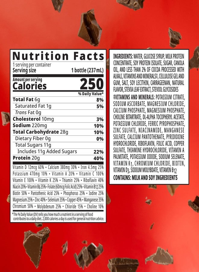 BOOST High Protein Ready to Drink Balanced Nutritional Drink, Rich Chocolate, 8 FL OZ (Pack of 6) - Image 5