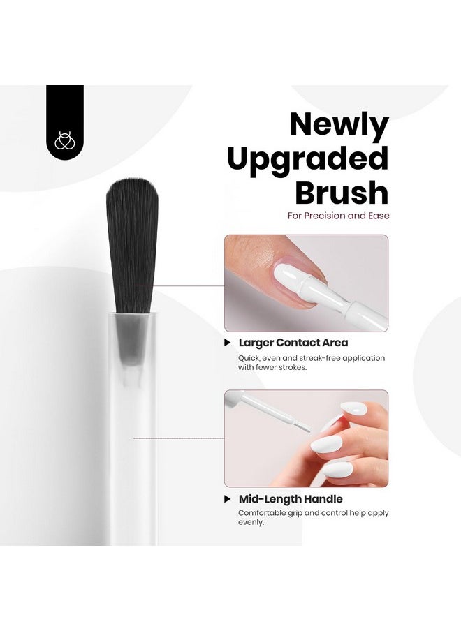 beetles Gel Polish - Beetles Gel Nail Polish, 15ml White Gel Polish Nail Gel Pure Elegance, Soak Off UV LED Nail Lamp, Home Salon DIY Design Art Manicure Gifts for Women, 1Pcs 0.5Oz Colorful Bottle Gel - Image 1