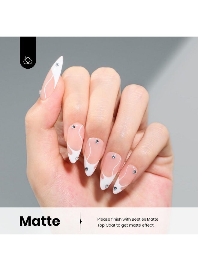 beetles Gel Polish - Beetles Gel Nail Polish, 15ml White Gel Polish Nail Gel Pure Elegance, Soak Off UV LED Nail Lamp, Home Salon DIY Design Art Manicure Gifts for Women, 1Pcs 0.5Oz Colorful Bottle Gel - Image 1