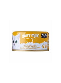 Kit Cat White Meat Tuna Flakes & Smoked Fish Flakes with Goat Milk 70g×6 