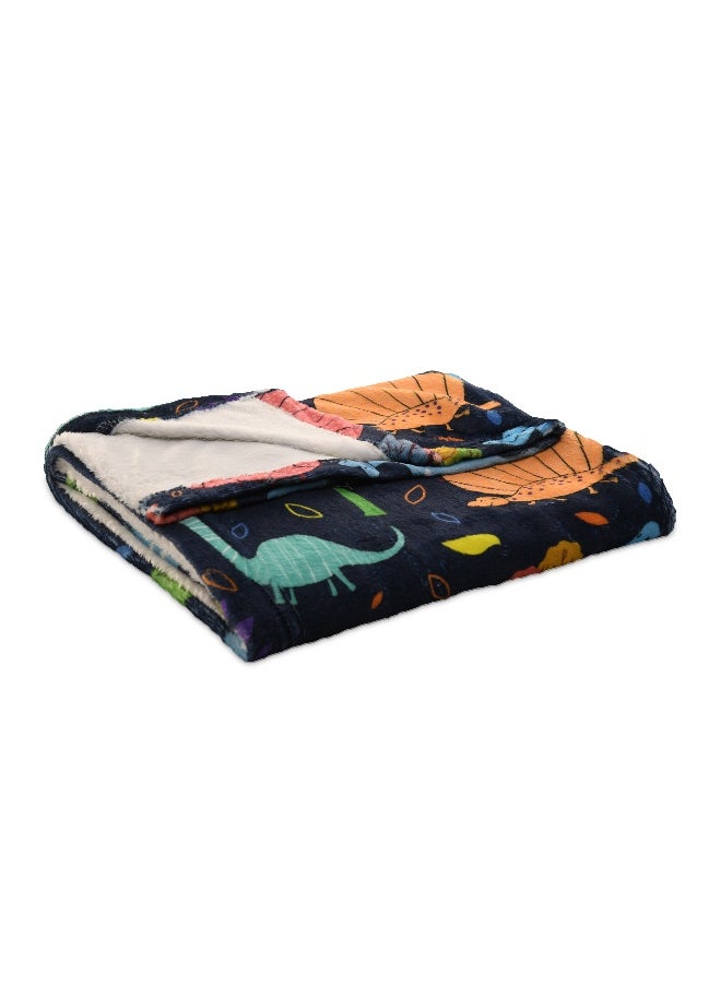 Mintra - Baby Printing Microfiber Blanket 100x75cm- Dinosaurs - Image 1