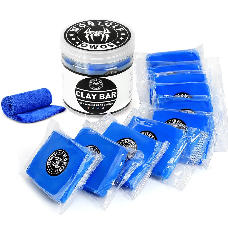 Wontolf 10 Pack Clay Bars Auto Detailing Premium Grade Magic Clay Bar Kit Car Detailing Kit with Washing and Adsorption Capacity for Car Detailing Car Wash Clean 10x50g - Image 1
