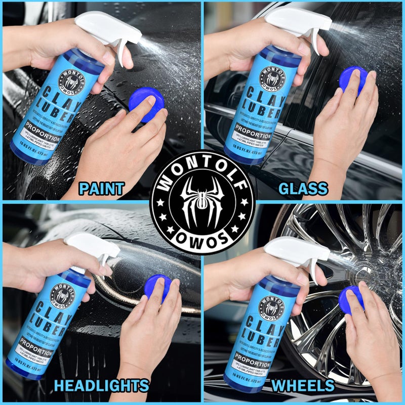 Wontolf 10 Pack Clay Bars Auto Detailing Premium Grade Magic Clay Bar Kit Car Detailing Kit with Washing and Adsorption Capacity for Car Detailing Car Wash Clean 10x50g - Image 4