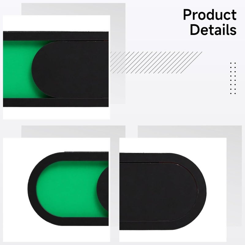 Webcam Acrylic Privacy Cover, Red/Green Status Indicator Sliding, Simple Installation, Set of Twelve, Tablets, Pcs, Laptops, 1.57 in (4 Cm) by 10 in Compatible - Image 2