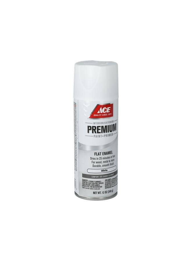 ACE Premium Flat Enamel Spray Paint White 12oz - Image 3