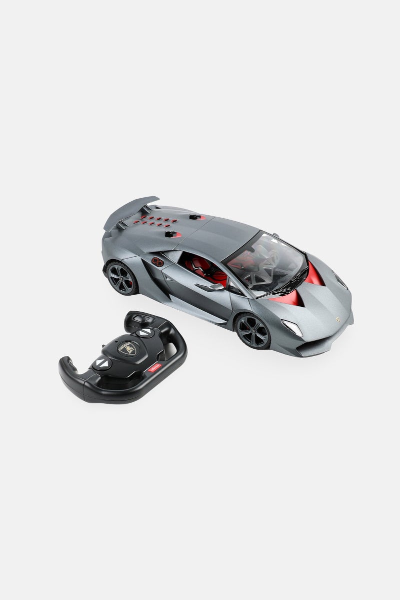 RASTAR 1/14 Scale Lamborghini Sesto Elemento RC Car, Dark Grey - Image 3