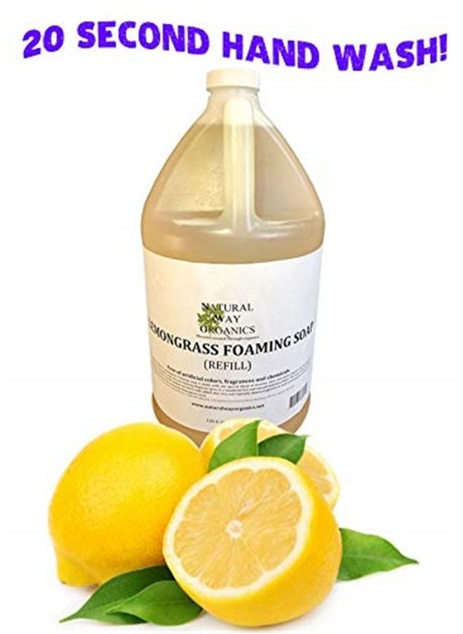 Lemongrass Foaming Hand Soap Refill Gallon 128 oz - pzsku/Z1B82CAF25B6455106B86Z/45/_/1691088898/20fb3a83-d8da-4850-ae84-b8b90d8971e1