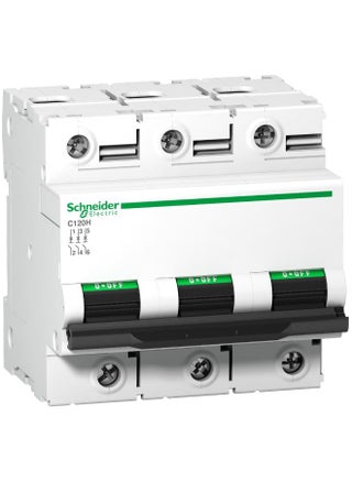 Schneider Electric Miniature Circuit Breaker, Acti9 C120H, 3P, 100A, C Curve, 15,000A Iec 60898-1, 15 Ka Iec 60947-2 - pzsku/Z1B82CCEB98A864AB44C0Z/45/_/1723719830/7e9c6754-d220-4259-8443-34ab95dbb85f