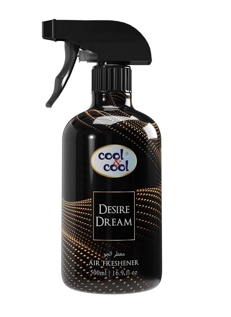 Cool & Cool Cool & Cool Desire Dream Air Freshener | Long Lasting Fragrance, Eliminates Bad Odour, 500ml  - Image 1
