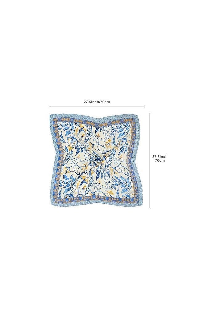 NALACAL Women's 27'' Square Satin Silk Feeling Head Scarf - Versatile Fashion Accessory - Image 5